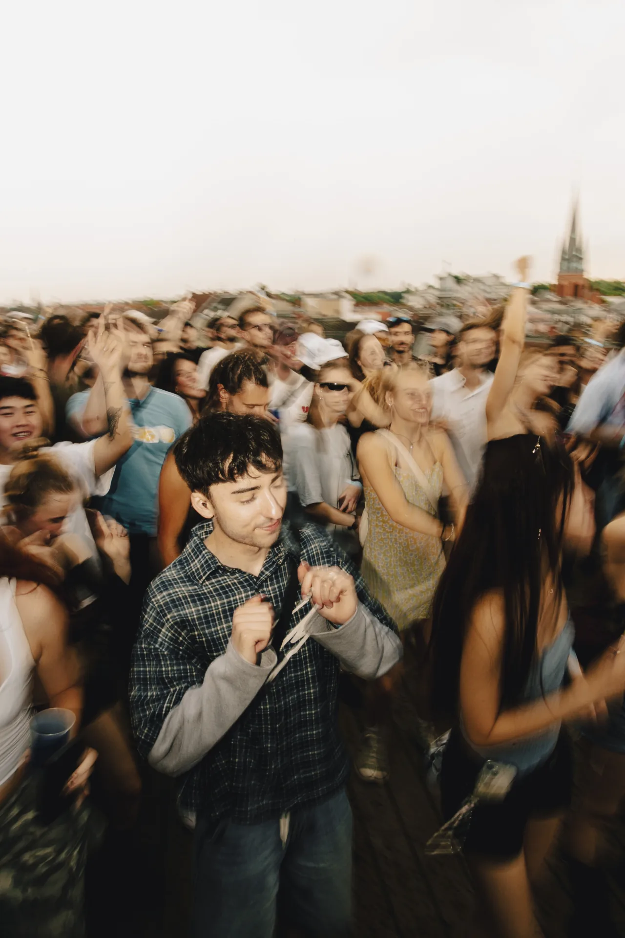 Crowd dancing at the Red Bull Midsummer event